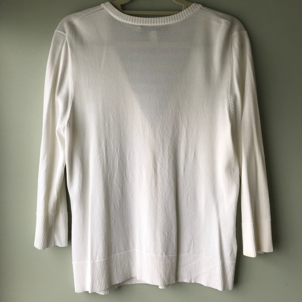 Basic White Cardigan - Picture 5 of 5